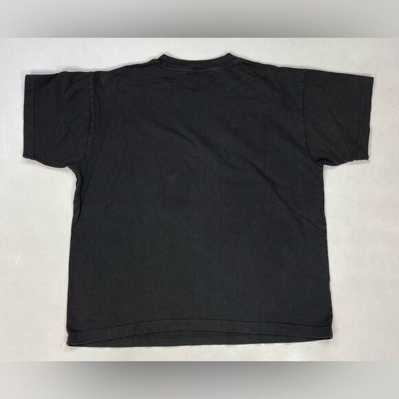 Set Active World Tour 23 Flames Rose Graphic T-Shirt Women XS Oversized Black - Picture 3 of 5